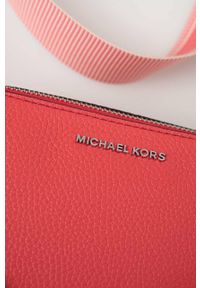 MICHAEL Michael Kors torebka skórzana kolor granatowy. Kolor: różowy. Materiał: skórzane #6