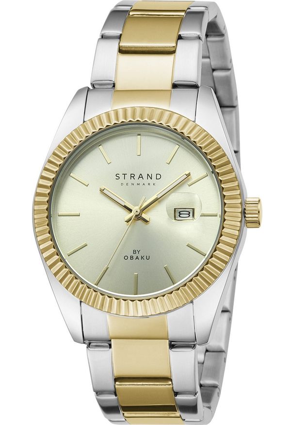 Zegarek Strand Zegarek męski Strand S721GDFGSF-DS srebrny. Kolor: srebrny