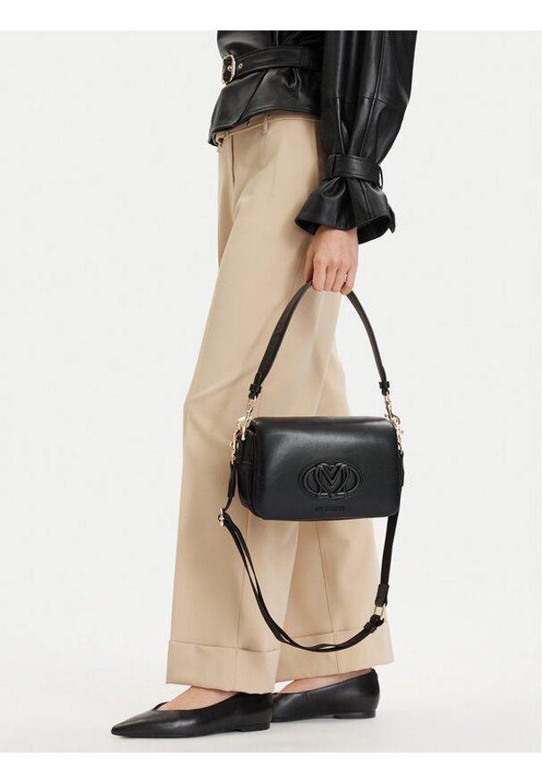 Love Moschino - LOVE MOSCHINO Torebka JC4333PP0OKM0000 Czarny. Kolor: czarny. Materiał: skórzane