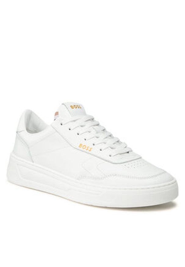 BOSS - Boss Sneakersy Baltimore Tenn 50502893 10254009 001 Biały. Kolor: biały. Materiał: skóra