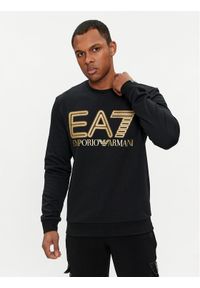 EA7 Emporio Armani Bluza 3DPM63 PJSHZ 0208 Czarny Regular Fit. Kolor: czarny. Materiał: bawełna #1