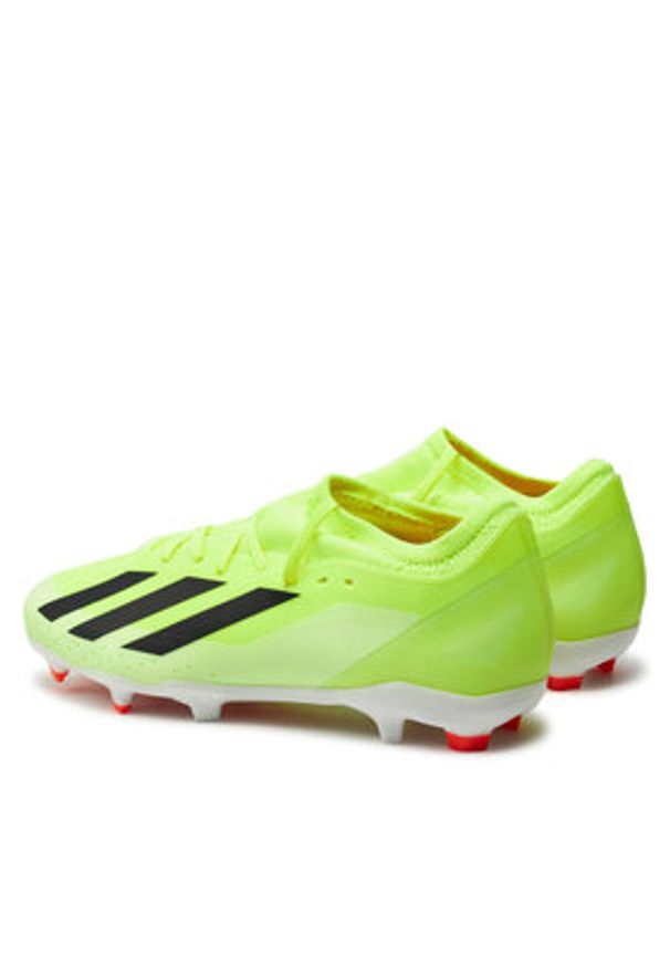 Adidas - adidas Buty do piłki nożnej X Crazyfast League Firm Ground Boots IG0605 Żółty. Kolor: żółty. Materiał: materiał