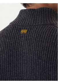 G-Star RAW - G-Star Raw Sweter Essential D23938-E212 Szary Regular Fit. Kolor: szary. Materiał: wełna #5
