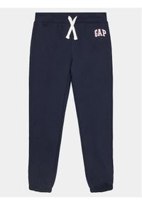 GAP - Gap Spodnie dresowe 482442-02 Granatowy Regular Fit. Kolor: niebieski. Materiał: bawełna