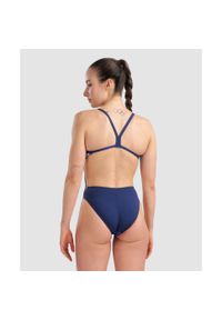 Damski kostium kąpielowy 1-częściowy Arena Marbled. Kolor: niebieski #2