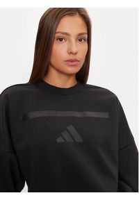 Adidas - adidas Bluza Z.N.E. JE7855 Czarny Loose Fit. Kolor: czarny. Materiał: bawełna