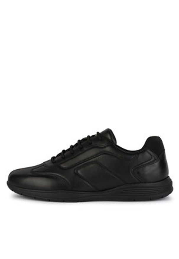 Geox Sneakersy U Spherica Ec2 U45BXD 000LM C9999 Czarny. Kolor: czarny. Materiał: skóra
