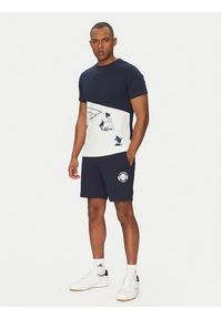 Lacoste Szorty sportowe GH9708 Granatowy Regular Fit. Kolor: niebieski. Materiał: bawełna. Styl: sportowy