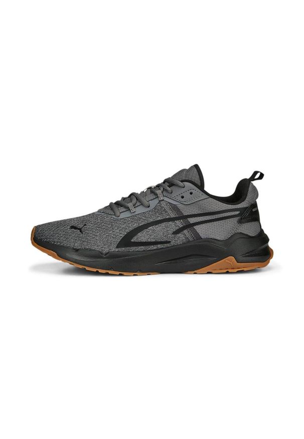Buty lifestyle męskie Puma Stride 389422 04. Kolor: wielokolorowy, czarny, szary. Materiał: materiał, syntetyk, tkanina. Sport: turystyka piesza