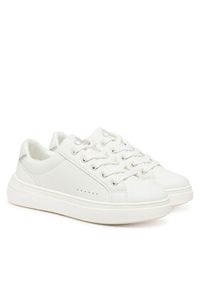 Calvin Klein Jeans Sneakersy Low Cut Lace-UP V3A9-82023-1439A S Biały. Kolor: biały. Materiał: skóra