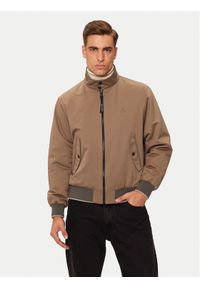 Marc O'Polo Kurtka bomber 428024970256 Beżowy Regular Fit. Typ kołnierza: polo. Kolor: beżowy. Materiał: syntetyk