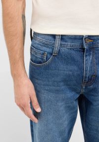 Mustang - Męskie Spodnie Jeansowe MUSTANG Denver Straight Denim Blue 1016340 5000 682