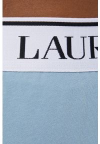 Polo Ralph Lauren spodnie piżamowe męskie gładka. Kolor: niebieski. Materiał: dzianina. Wzór: gładki
