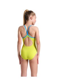 Arena - Strój kąpielowy dziewczęcy Star Graphic Swimsuit Lightdrop Back. Kolor: zielony