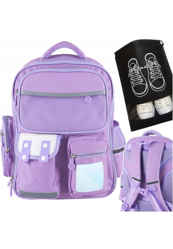 Paso - K402B PLECAK SZKOLNY TORNISTER SCHOOL + WOREK NA BUTY