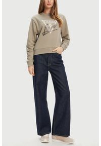 Guess - GUESS Zielona damska bluza Studded Love, Rozmiar XS. Kolor: zielony #4
