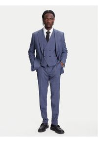 HUGO BOSS Garnitur Henry-Getlin253V1X 50544664 Niebieski Regular Fit. Kolor: niebieski. Materiał: wełna, syntetyk #1