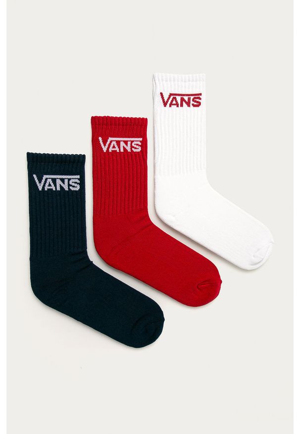 Vans - Skarpetki (3-pack). Kolor: wielokolorowy. Materiał: bawełna, materiał, elastan, nylon, poliester. Wzór: nadruk