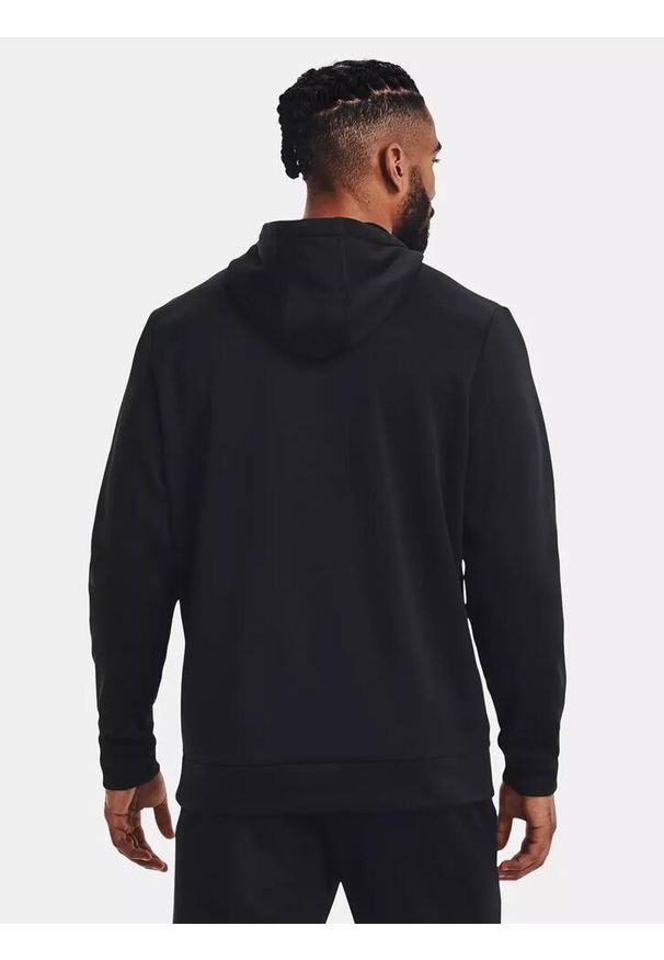Bluza fitness męska Under Armour Armour Fleece Hoodie. Typ kołnierza: kaptur. Kolor: czarny. Sport: fitness