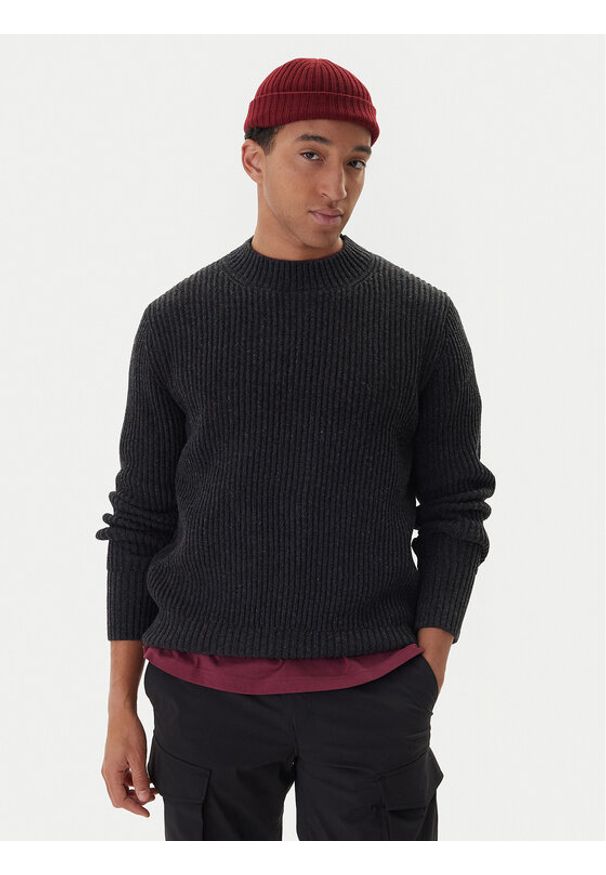 G-Star RAW - G-Star Raw Sweter Essential D23731-E212 Szary Regular Fit. Kolor: szary. Materiał: wełna