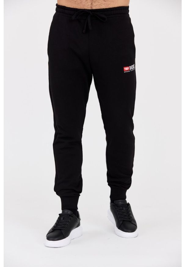 Diesel - DIESEL Czarne męskie spodnie dresowe P-TARY-DIV, Rozmiar XXL. Kolor: czarny. Materiał: dresówka