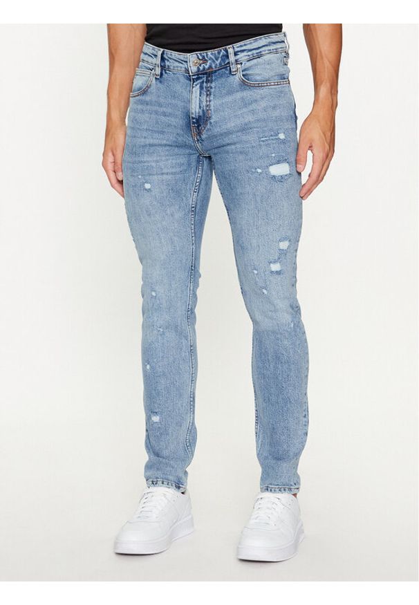 Just Cavalli Jeansy 75OAB5J0 Niebieski Slim Fit. Kolor: niebieski