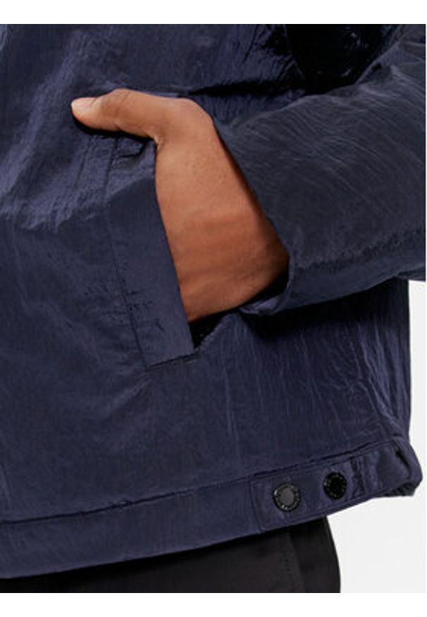 Calvin Klein Kurtka przejściowa Crinkle 2.0 K10K112363 Granatowy Relaxed Fit. Kolor: niebieski. Materiał: syntetyk