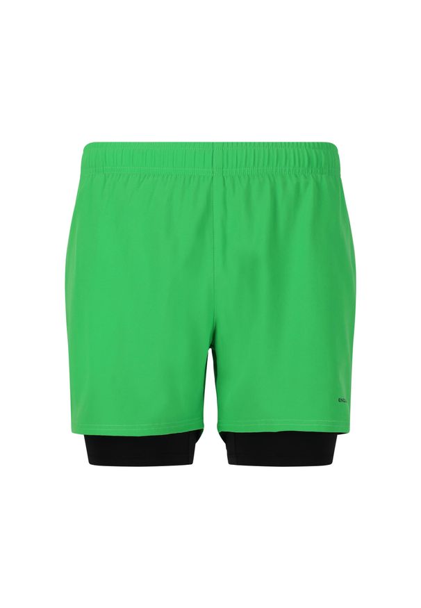 ENDURANCE - Szorty 2 w 1 Endurance Kros. Kolor: zielony. Sport: fitness