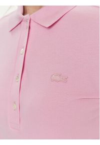 Lacoste Sukienka codzienna EF5473 Różowy Slim Fit. Okazja: na co dzień. Kolor: różowy. Materiał: bawełna. Typ sukienki: proste. Styl: casual #2