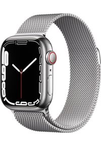 APPLE - Smartwatch Apple Watch 7 GPS + Cellular 45mm Srebrny (MKJW3WB/A). Rodzaj zegarka: smartwatch. Kolor: srebrny