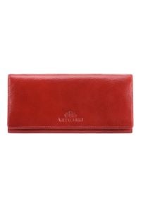 Wittchen - Damski portfel ze skóry duży. Kolor: czerwony. Materiał: skóra #1