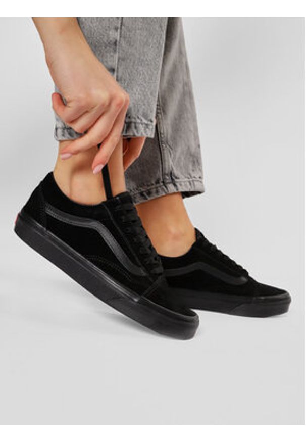 Vans Tenisówki Old Skool VN0A38G1NRI Czarny. Kolor: czarny. Materiał: skóra, zamsz