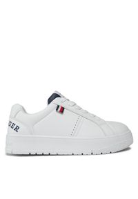 TOMMY HILFIGER - Sneakersy Tommy Hilfiger. Kolor: biały