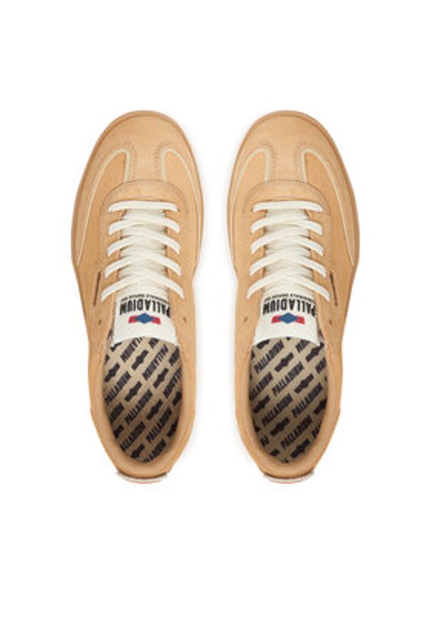 Palladium Sneakersy Pallacup Casual Suede 94641-207-M Pomarańczowy. Okazja: na co dzień. Kolor: pomarańczowy. Materiał: zamsz, skóra