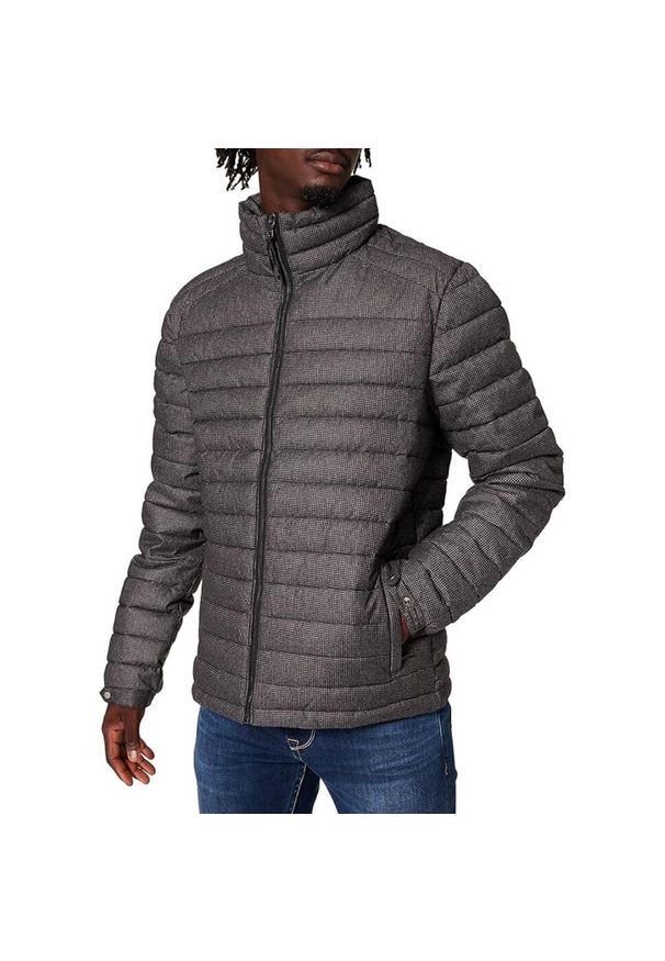 Kurtka turystyczna męska Superdry Studios Non. Kolor: szary. Materiał: poliester. Sezon: zima. Sport: turystyka piesza