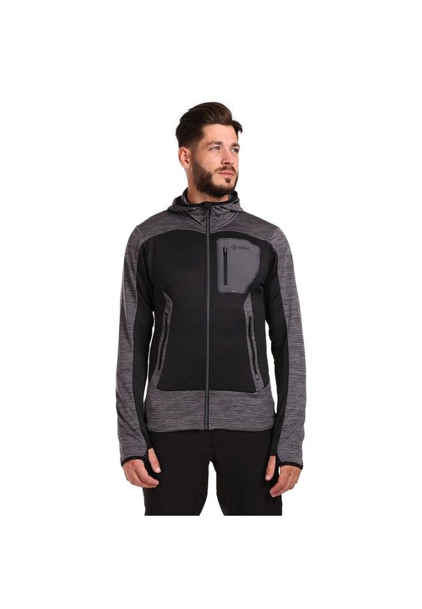 Bluza Kilpi Freni. Typ kołnierza: kaptur. Kolor: szary. Materiał: polar. Sport: turystyka piesza, narciarstwo