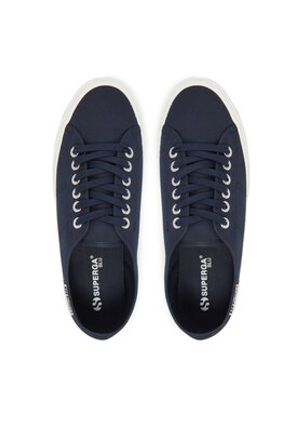 Superga Tenisówki 3750 LEGGERA S7151EW Granatowy. Kolor: niebieski. Materiał: materiał