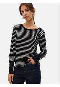 Vero Moda Sweter Dory 10309308 Czarny Regular Fit. Kolor: czarny. Materiał: wiskoza