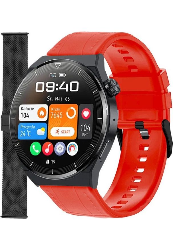 Smartwatch Enter SAT.14.235.144-SET Czerwony. Rodzaj zegarka: smartwatch. Kolor: czerwony
