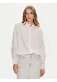 Vero Moda Koszula Linn 10305085 Biały Relaxed Fit. Kolor: biały. Materiał: len, wiskoza