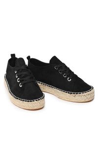 Jenny Fairy Espadryle HZF098-01 Czarny. Kolor: czarny. Materiał: materiał #5