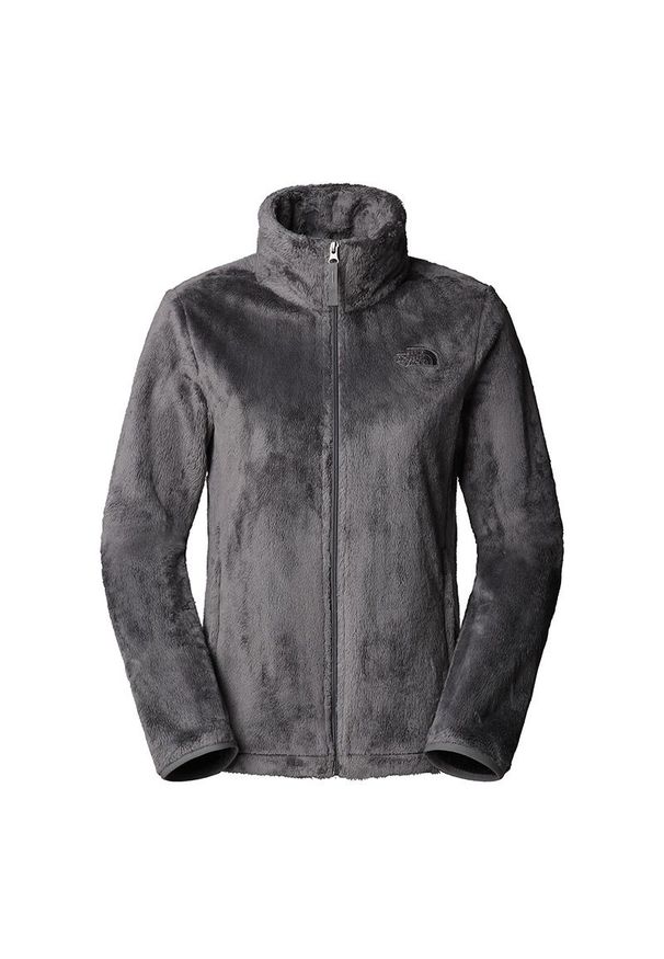Bluza damska The North Face Osito 0A7UQJ0UZ1 - szara. Okazja: na co dzień. Kolor: szary. Materiał: poliester, polar. Wzór: aplikacja. Styl: casual, klasyczny