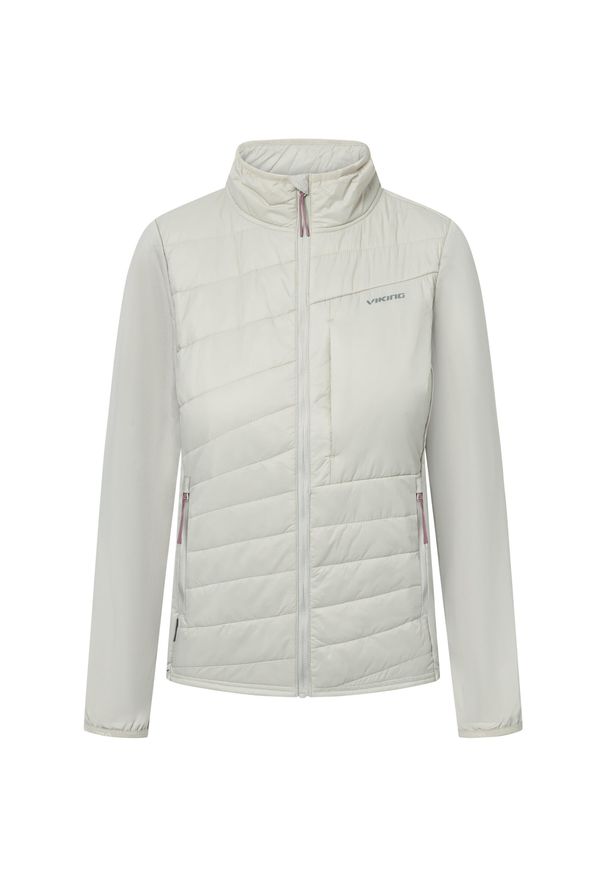 Damska kurtka puchowa Viking Zemu. Kolor: beżowy. Materiał: puch. Sport: turystyka piesza