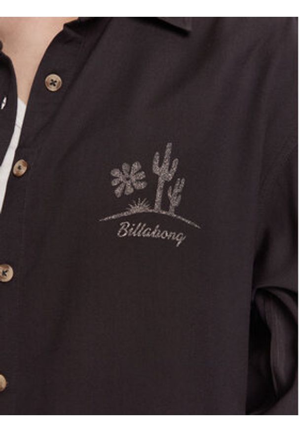 Billabong Koszula Beach Side EBJWT00118 Szary Relaxed Fit. Kolor: szary. Materiał: wiskoza