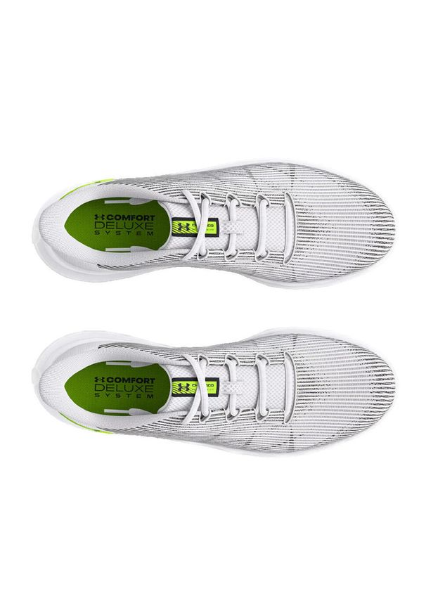 Buty do biegania męskie Under Armour Speed Swift. Kolor: biały. Materiał: materiał, syntetyk. Szerokość cholewki: normalna
