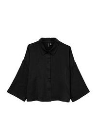 Vero Moda Koszula Natali 10279685 Czarny Standard Fit. Kolor: czarny. Materiał: bawełna #2