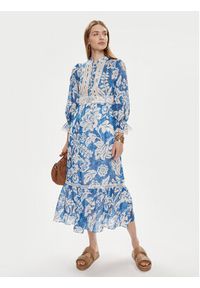 Luisa Spagnoli Sukienka letnia Pronuncia 540726 Niebieski Regular Fit. Kolor: niebieski. Sezon: lato #3