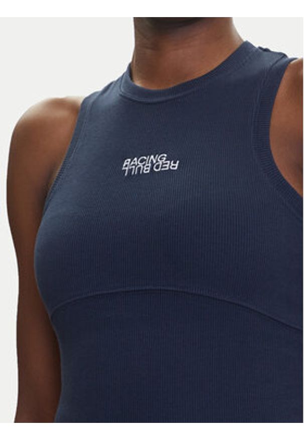 Pepe Jeans Top Red Bull Racing Logo RL500011 Granatowy Slim Fit. Kolor: niebieski. Materiał: bawełna