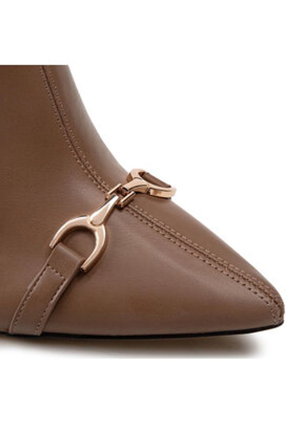 DeeZee Botki ZALMM220171 Brązowy. Kolor: brązowy. Materiał: skóra