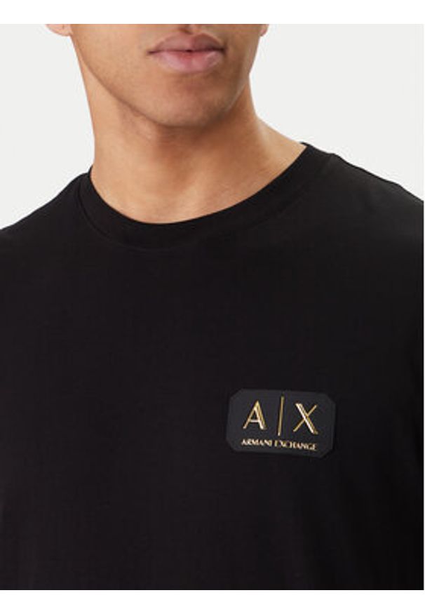Armani Exchange T-Shirt XM002178 AF12308 UC001 Czarny Regular Fit. Kolor: czarny. Materiał: bawełna